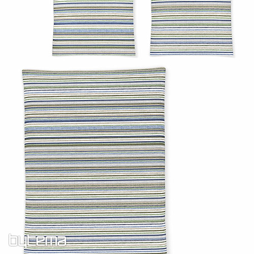 IRISETTE luxusní jemný krep EASY 8513-30 zelené pruhy