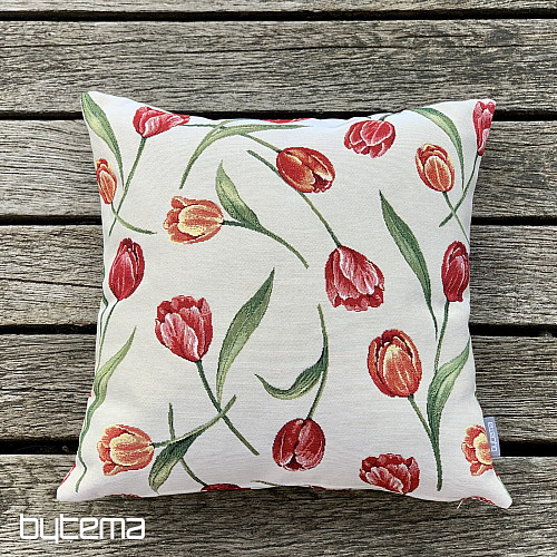 Gobelínový povlak na polštář TULIPÁNY III velký vzor