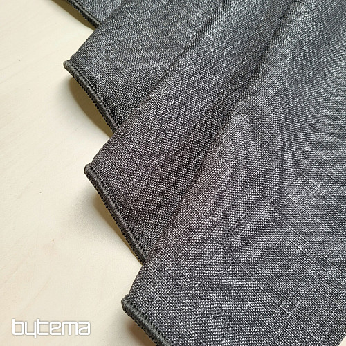 Jednobarevná designová dekorační látka GERSTER 7650 TM. ŠEDÁ 0084