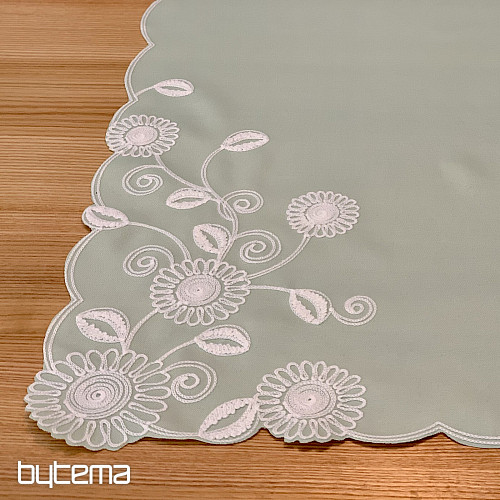 Vyšívaný šál MÁTOVÉ KVĚTY