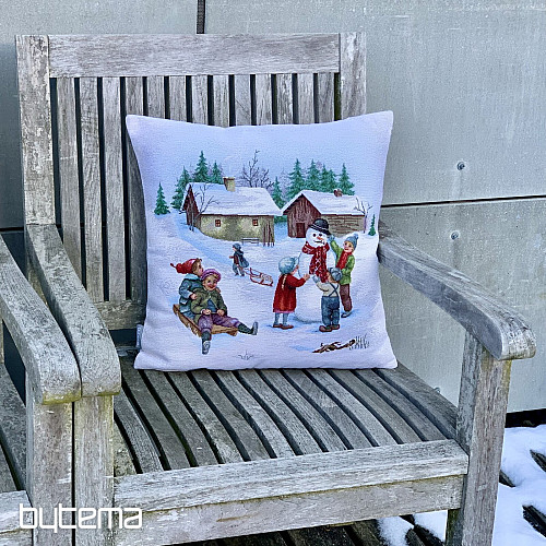 Vánoční gobelínový povlak ZIMNÍ ODPOLEDNE