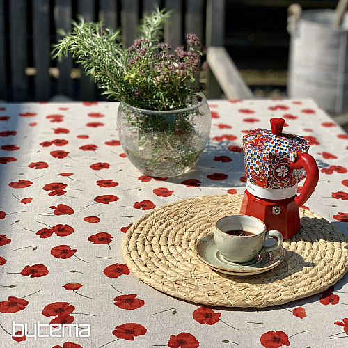 Ubrus VLČÍ MÁK POPPY