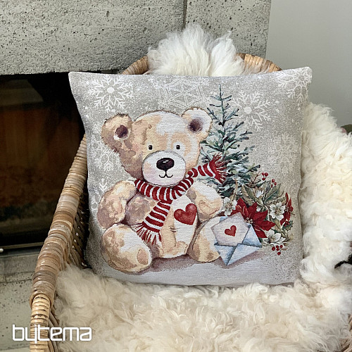 Vánoční gobelínový povlak MEDVÍDEK S DOPISEM