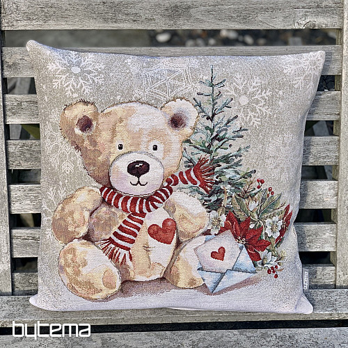 Vánoční gobelínový povlak MEDVÍDEK S DOPISEM