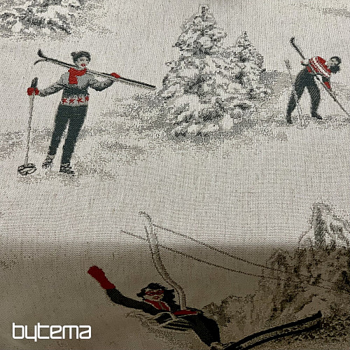 Luxusní ubrus a šál SKI ALPINE