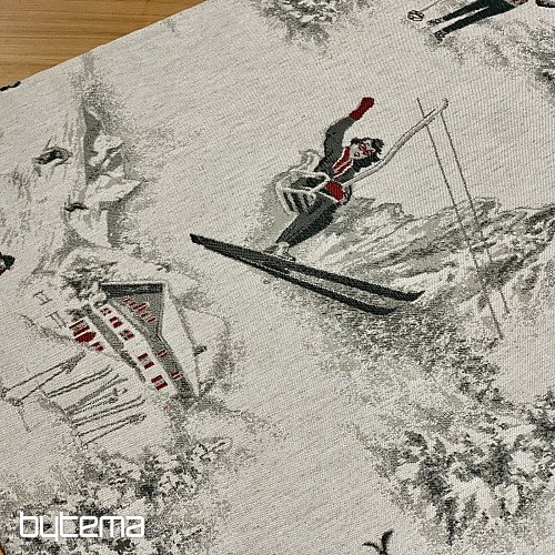 Luxusní ubrus a šál SKI ALPINE