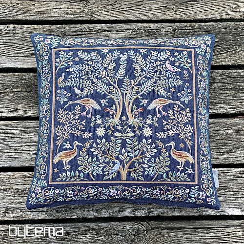 Gobelínový povlak na polštář WILLIAM MORRIS modrý