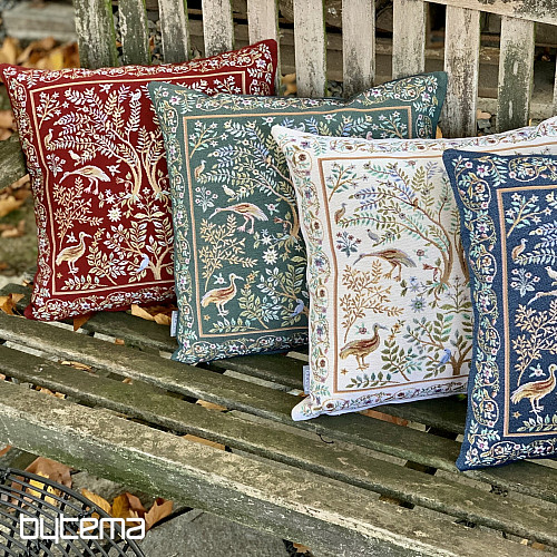 Gobelínový povlak na polštář WILLIAM MORRIS zelený