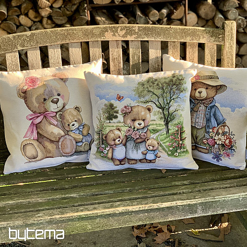 Gobelínový povlak na polštář MEDVĚDÍ SLEČNA