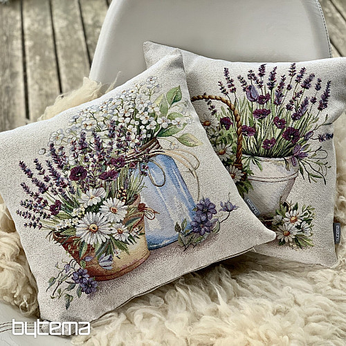 Gobelínový povlak na polštář KRÁSA V KOŠÍKU