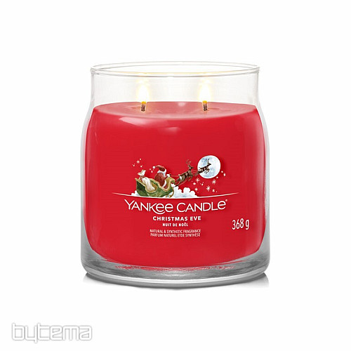 svíčka YC vůně CHRISTMAS EVE SKLO STŘEDNÍ 2 knoty