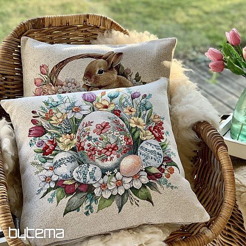 Velikonoční gobelínový povlak ČERVENÉ KRASLICE