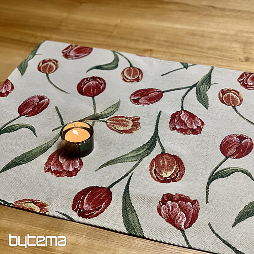 Gobelínový ubrus a šál TULIPÁNY III velký vzor