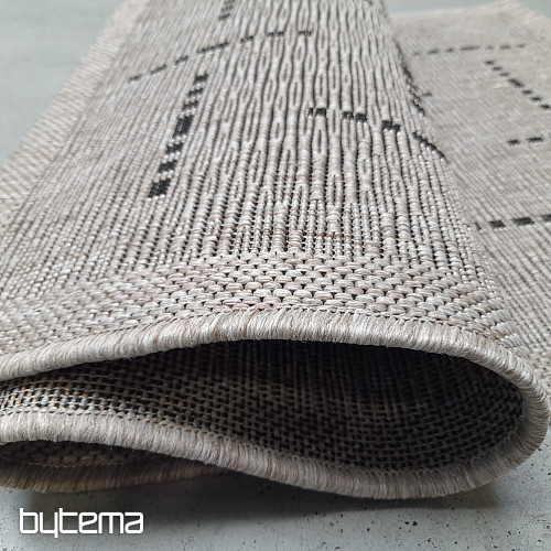Koberec buklé FLOORLUX 20008 čárky silver-black