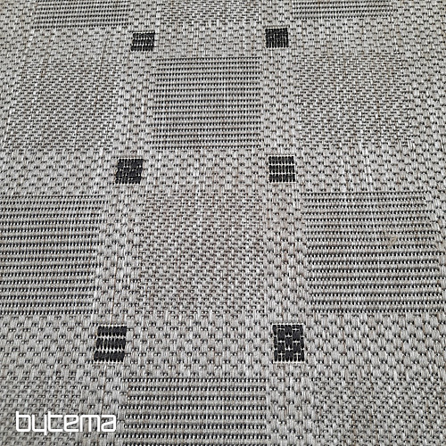 Koberec buklé FLOORLUX 20079/04 tečky silver -black