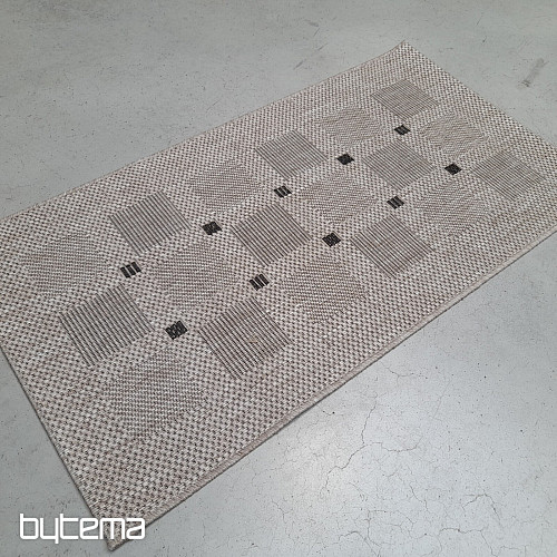 Koberec buklé FLOORLUX 20079/04 tečky silver -black