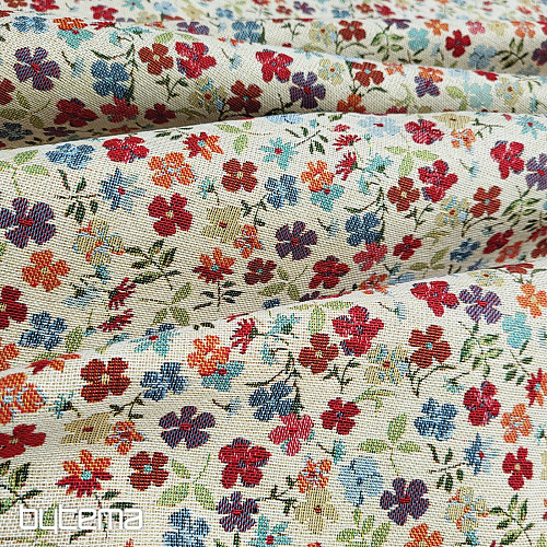 Gobelínová látka BADI FLOWERS