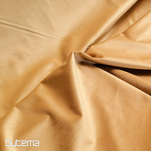 Luxusní jednobarevná designová dekorační látka GERSTER 77042/0920 OŘÍŠKOVÁ