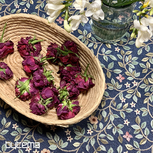 Gobelínový ubrus a šál STROM ŠTĚSTÍ celoplošný MODRÝ