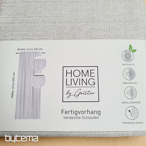 Luxusní hotový závěs HOME LIVING béžovo šedá