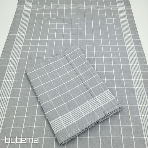 Bavlněné utěrky SVĚTLE ŠEDÉ KÁRO