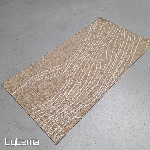 Venkovní koberec Essenza hnědo bílý