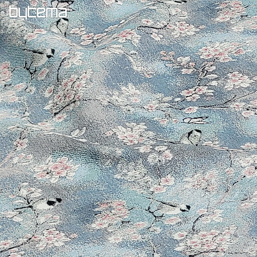 Luxusní dekorační látka SÝKORKY