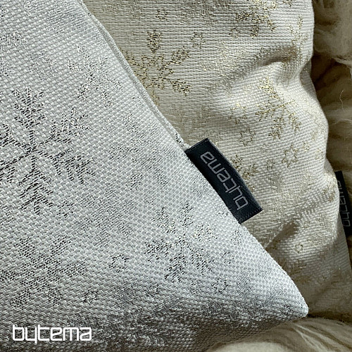 Vánoční dekorační povlak VLOČKY ZLATÉ