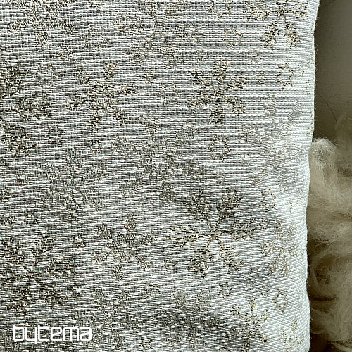 Vánoční dekorační povlak VLOČKY ZLATÉ