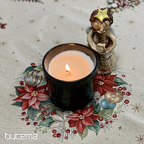 Gobelínový ubrus a šál VÁNOČNÍ STROMY