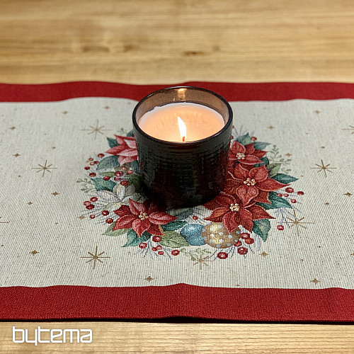 Gobelínový ubrus a šál VÁNOČNÍ STROMY