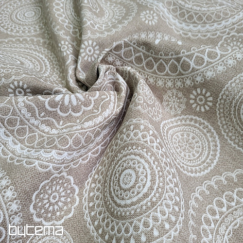 Dekorační látka MANDALA béžová