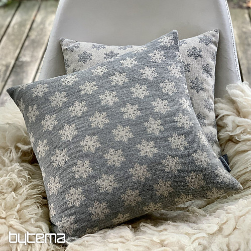 Luxusní dekorační povlak VLOČKY ŠEDÉ B