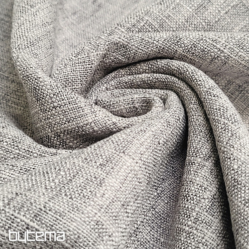 Luxusní designová dekorační látka GERSTER 77050/840 SV. ŠEDÁ