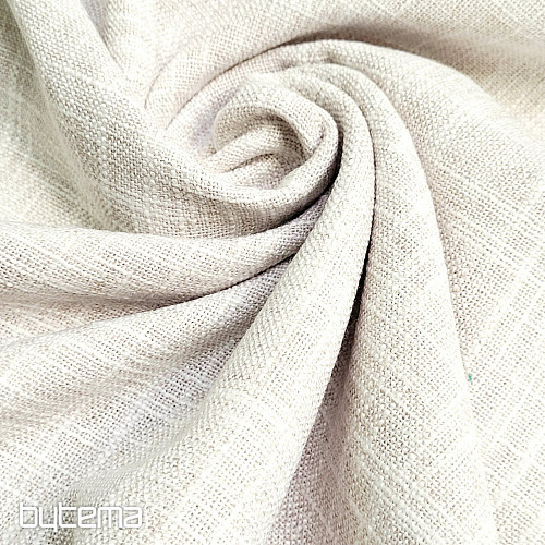 Luxusní designová dekorační látka GERSTER 77050/20 SMETANOVÁ