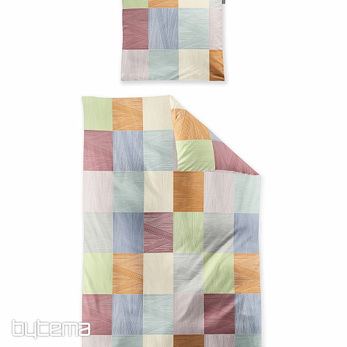Luxusní flanelové povlečení IRISETTE KOALA 8506-90 KOSTKA MULTI