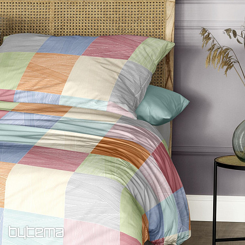 Luxusní flanelové povlečení IRISETTE KOALA 8506-90 KOSTKA MULTI