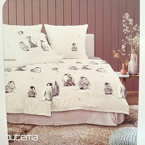 Luxusní flanelové povlečení IRISETTE PANDA 8645-80 TUČŇÁCI