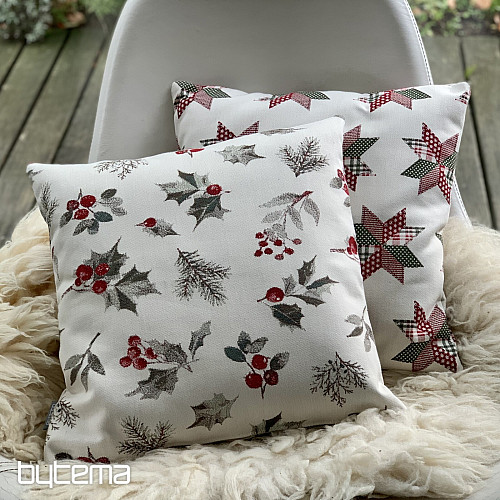 Vánoční dekorační povlak CESMÍNA ŠEDÁ