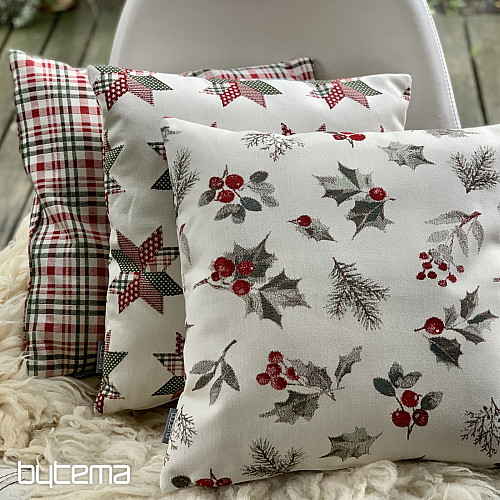 Vánoční dekorační povlak CESMÍNA ŠEDÁ