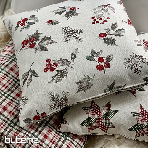 Vánoční dekorační povlak CESMÍNA ŠEDÁ