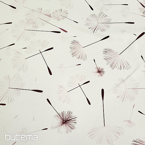 Dekorační látka BLACK OUT PAMPELIŠKA hnědá