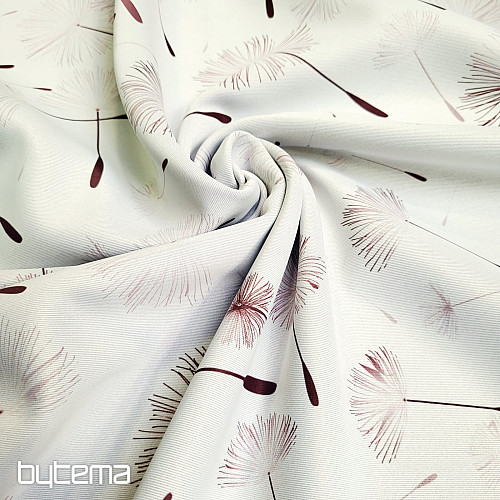 Dekorační látka BLACK OUT PAMPELIŠKA hnědá