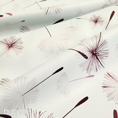 Dekorační látka BLACK OUT PAMPELIŠKA hnědá