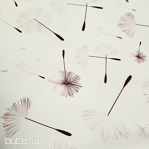 Dekorační látka BLACK OUT PAMPELIŠKA hnědá