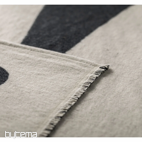 Deka DF LUCA VELKÉ LISTY ŠEDOBÉŽOVÉ