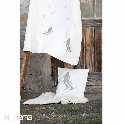 Dekorační povlak DF LUCA LYŽAŘ BÉŽOVÝ