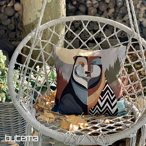 Gobelínový povlak na polštář MEDVĚD