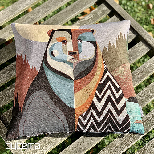 Gobelínový povlak na polštář MEDVĚD