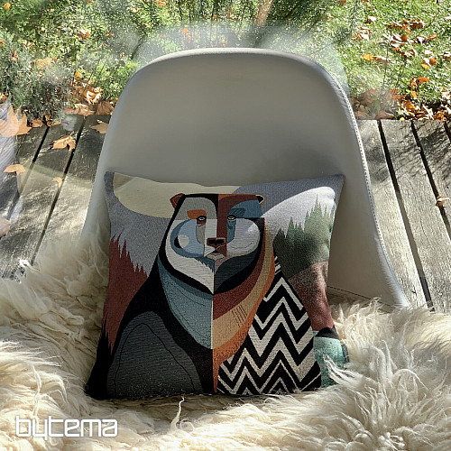 Gobelínový povlak na polštář MEDVĚD